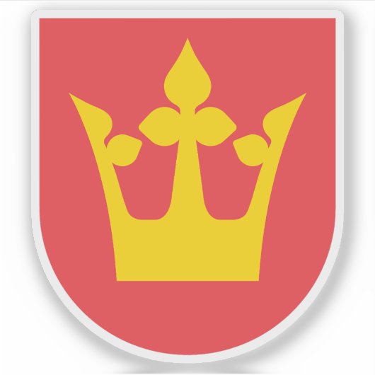 Wapen van Vestfold, Noorwegen Sticker (Voorkant)