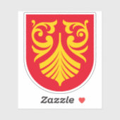 Wapen van Vestfold of Telemark, Noorwegen Sticker (Vel)