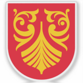 Wapen van Vestfold of Telemark, Noorwegen Sticker