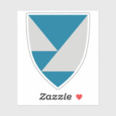 Wapen van Vestland, Noorwegen Sticker (Vel)