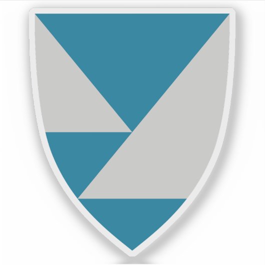 Wapen van Vestland, Noorwegen Sticker (Voorkant)