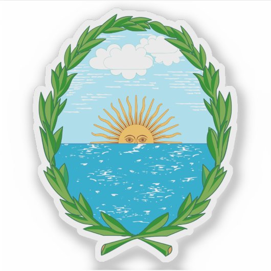 Wapen van Vicente López partido, Argentinië Sticker (Voorkant)