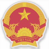 Wapen van Vietnam Sticker (Voorkant)