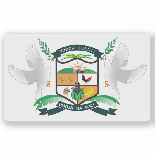 Wapen van Vihiga County, Rep. van Kenia Sticker (Voorkant)