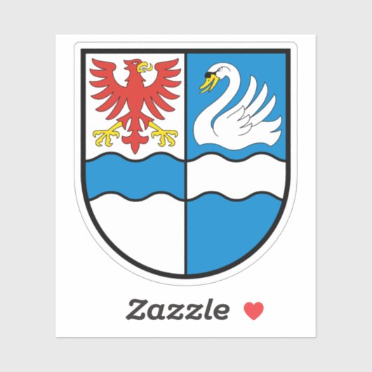 Wapen van Villingen-Schwenningen, Duitsland Sticker (Vel)