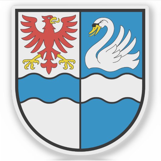 Wapen van Villingen-Schwenningen, Duitsland Sticker (Voorkant)