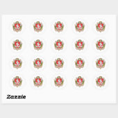 wapen van vilnius ronde sticker (Vel)