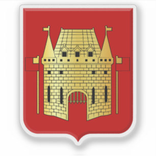 Wapen van Vilvoorde, België Sticker