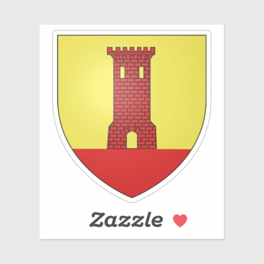 Wapen van Vitrolles, Bouches-du-Rhône Sticker (Vel)