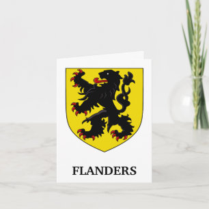Wapen van Vlaanderen Heraldische Leeuw Kaart