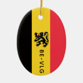 Wapen van Vlaanderen Keramisch Ornament (Voorkant)