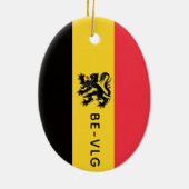 Wapen van Vlaanderen Keramisch Ornament (Achterkant)