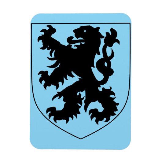 Wapen van Vlaanderen Magneet (Verticaal)