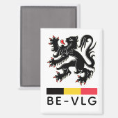 Wapen van Vlaanderen Magneet (Voorkant / Achterkant)