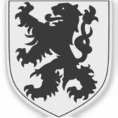 Wapen van Vlaanderen Sticker (Voorkant)