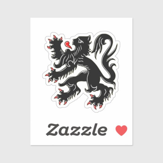 Wapen van Vlaanderen Sticker (Vel)