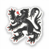 Wapen van Vlaanderen Sticker (Voorkant)