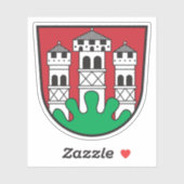 Wapen van Völkermarkt, Oostenrijk Sticker (Vel)