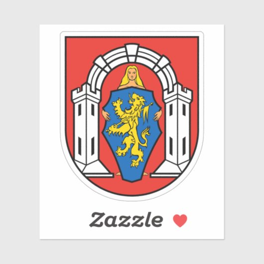 Wapen van Vukovar, Kroatië Sticker (Vel)