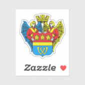 Wapen van Vyborg, Rusland Sticker (Vel)