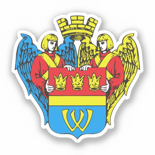 Wapen van Vyborg, Rusland Sticker (Voorkant)