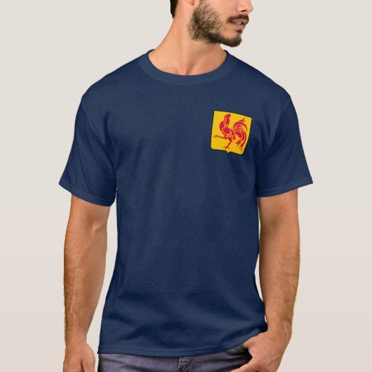 Wapen van Wallonië T-shirt (Voorkant)