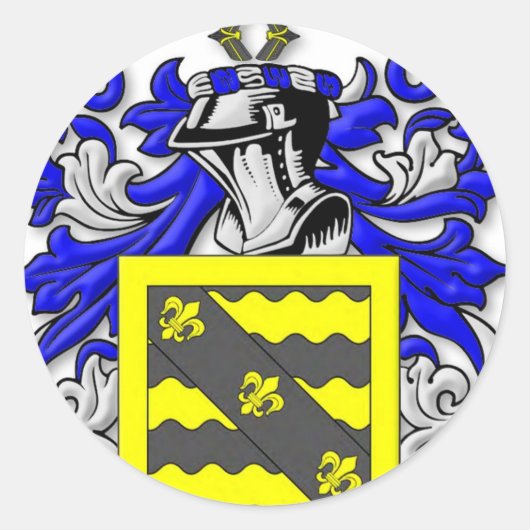 Wapen van Weber Ronde Sticker (Voorkant)