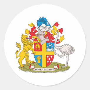 wapen van Wellington Ronde Sticker