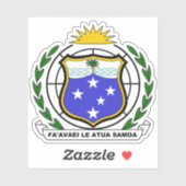 Wapen van Western Samoa (1951-1962) Sticker (Vel)