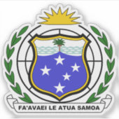 Wapen van Western Samoa (1951-1962) Sticker (Voorkant)