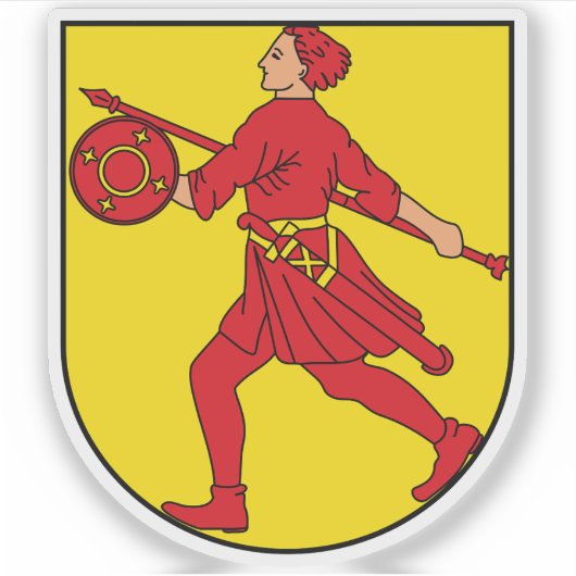 Wapen van Wilhelmshaven, Duitsland Sticker (Voorkant)
