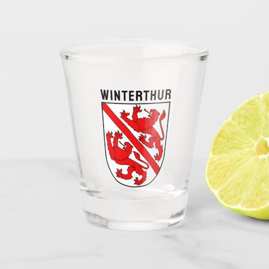 Wapen van Winterthur, Zwitserland Shot Glas (Voorkant)