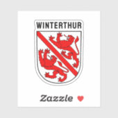 Wapen van Winterthur, Zwitserland Sticker (Vel)