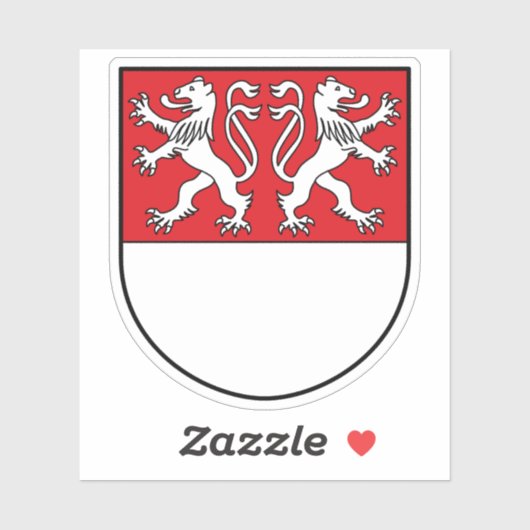 Wapen van Witten, Duitsland Sticker (Vel)