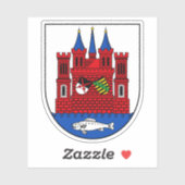 Wapen van Wittenberg, Duitsland Sticker (Vel)