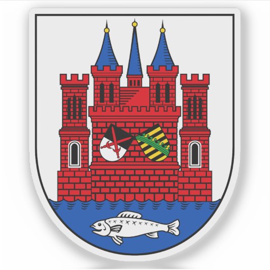 Wapen van Wittenberg, Duitsland Sticker (Voorkant)