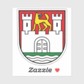 Wapen van Wolfsburg, Duitsland Sticker (Vel)
