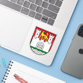 Wapen van Wolfsburg, Duitsland Sticker (Laptop met iPhone)