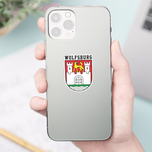 Wapen van Wolfsburg, Duitsland Sticker (Telefoon)