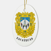 Wapen van Zacatecas, Mexico Keramisch Ornament (Links)