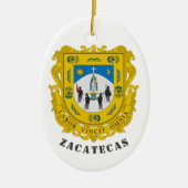 Wapen van Zacatecas, Mexico Keramisch Ornament (Voorkant)