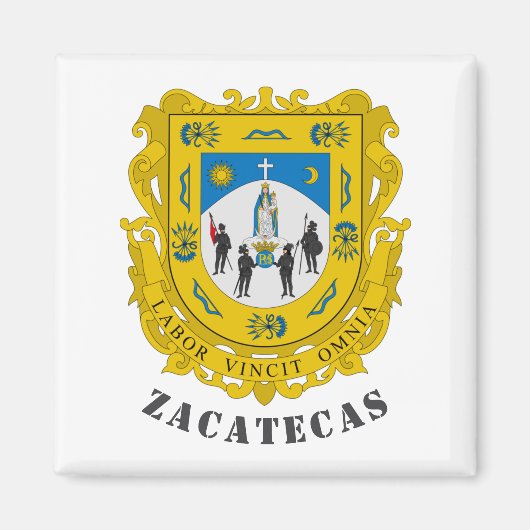 Wapen van Zacatecas, Mexico Magneet (Voorkant)