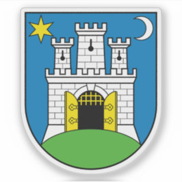 Wapen van Zagreb, Kroatië Sticker