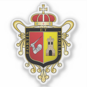 Wapen van Zamora de Hidalgo, Michoacán, Mexico Sticker