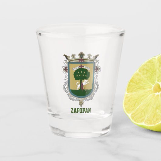 Wapen van Zapopan - Mexico Shot Glas (Voorkant)