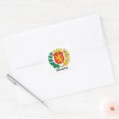 Wapen van Zaragoza, SPANJE Vierkante Sticker (Envelop)