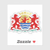 Wapen van Zeeland, Nederland Sticker (Vel)