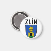 Wapen van Zlín, Tsjechië Magneet (Voorkant / Achterkant)
