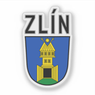 Wapen van Zlín, Tsjechië Sticker