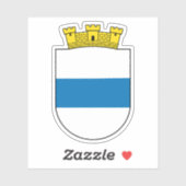 Wapen van Zug, Zwitserland Sticker (Vel)